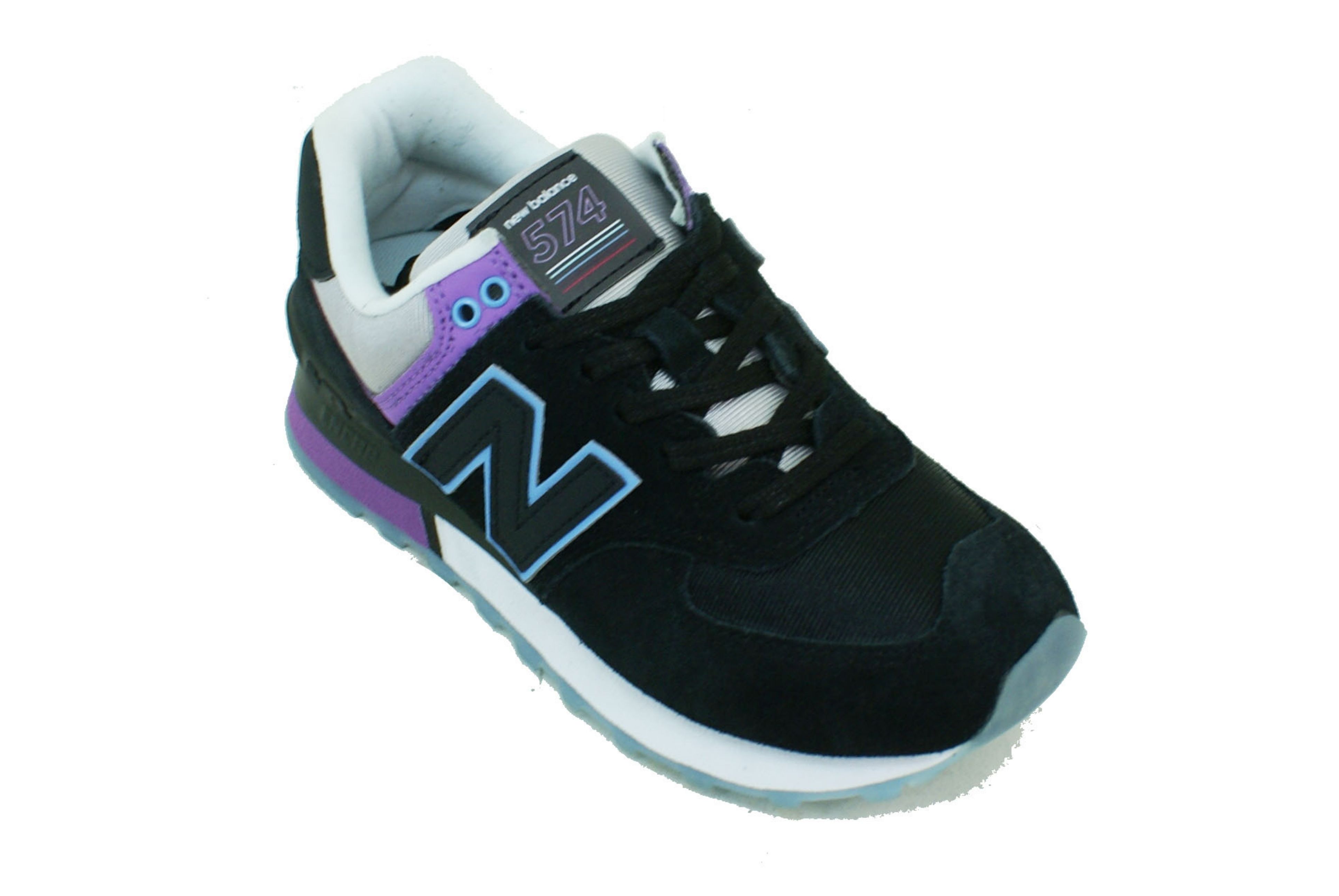 Zapatilla New Balance WL574SAU Negro/Verde/Violeta Dama - Zapatillas -  Calzado - Mujer - E-Shop