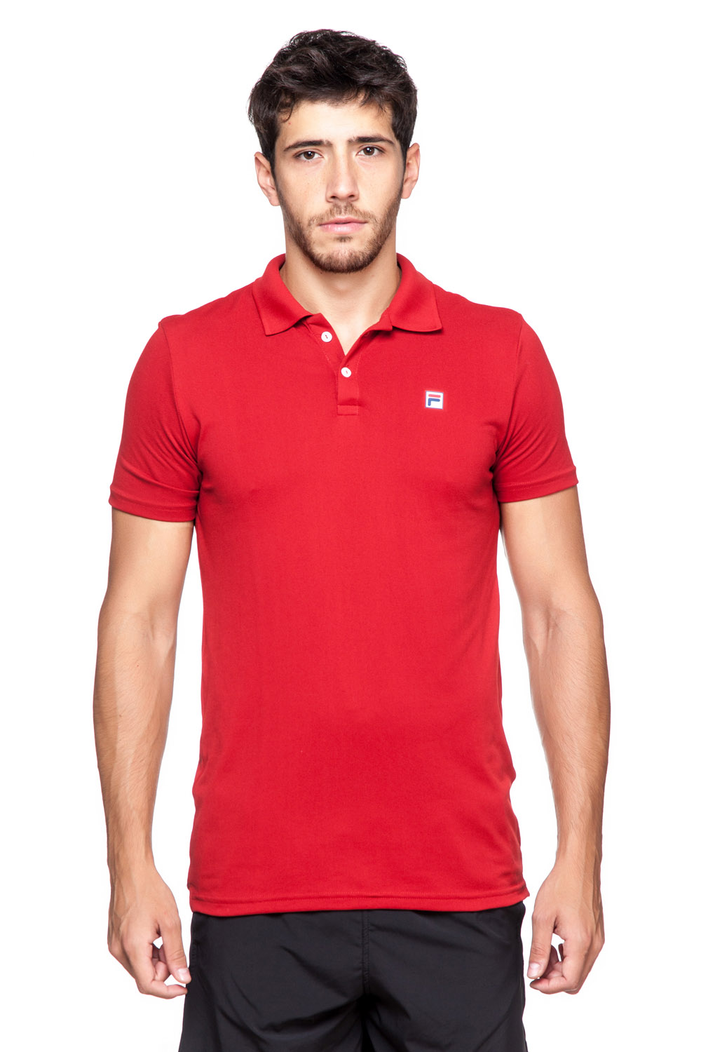remera polo roja